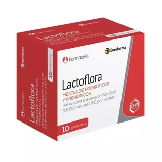 Envase de Lactoflora probiotic&prebiotic mix 10 sachets 1 g