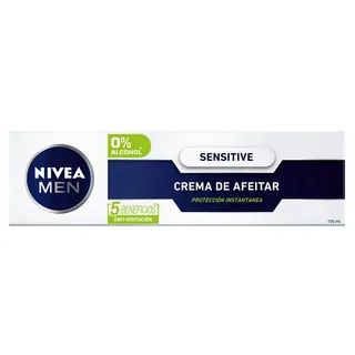Envase de Nivea crema de afeitar sensitive 100ml