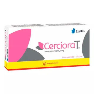 Envase de Cerciorat 0,75 mg x 2 comprimidos