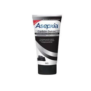 Envase de Limpiador crema carbon purificador exfoliante x 120 gr asepxia