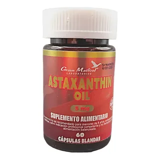 Envase de Astaxantina 5 mg x 60 caps