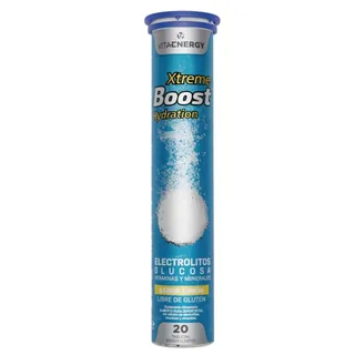 Envase de Boost xtreme electrolitos eferv x 20 tab sabor limon