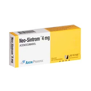 Envase de Neo-sintrom 4mg x 20 comprimidos