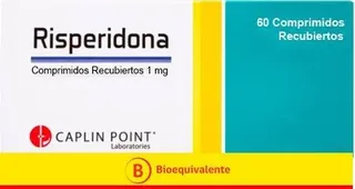 Envase de Risperidona 1 mg x 60 comprimidos neoethicals