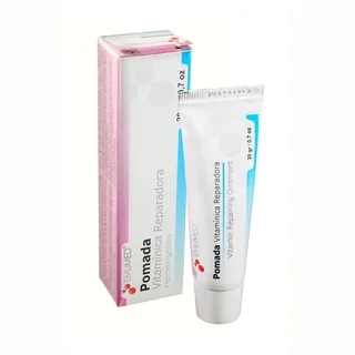 Envase de Pomada emumed vitaminica reparadora x 20 gr emumed