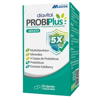 Envase de Diavital probiplus ad 30 caps