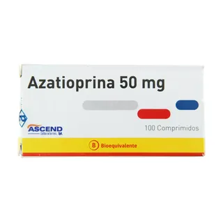 Envase de Azatioprina 50 mg x 100 comprimidos