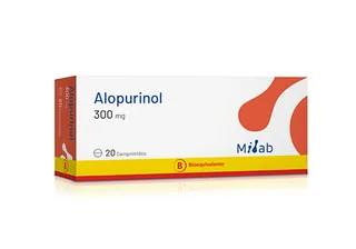 Envase de Alopurinol 300 mg x 20 comprimidos