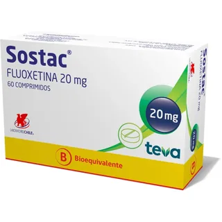 Envase de Sostac 20 mg x 60 comprimidos