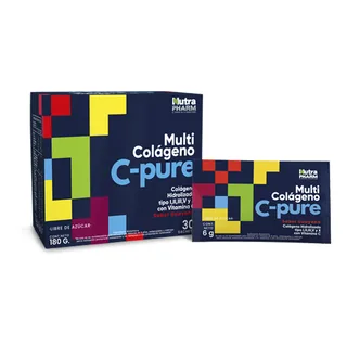 Envase de Multi colageno c-pure x 30sob sabor guayaba