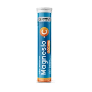 Envase de Magnesio 400 mg/vit c x 20 comp german energy