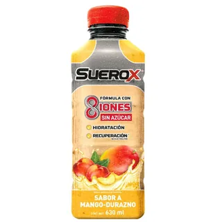 Envase de Suerox mango durazno x 630 ml