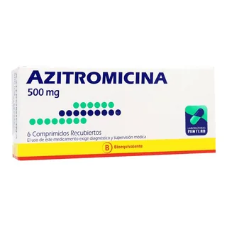 Envase de Azitromicina 500 mg x 6 comprimidos