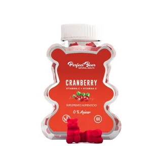 Envase de Cranberry vitamina c + e x 60 gomitas perfect bear