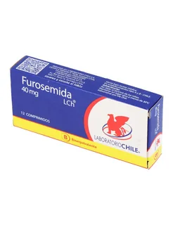 Envase de Furosemida 40 mg x 12 comprimidos