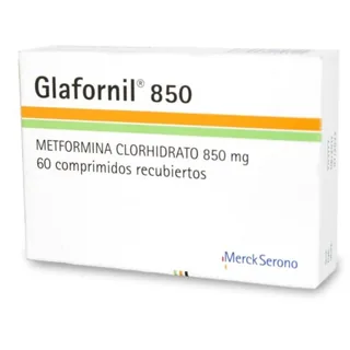 Envase de Glafornil 850 mg x 60 comprimidos