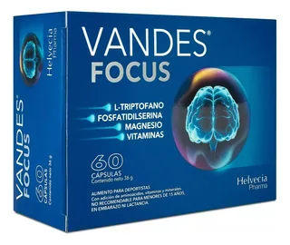 Envase de Vandes focus 60 capsulas helvecia pharma