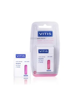 Envase de Vitis seda dent fluor menta